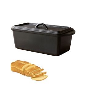 Household Multi-usage Cast Iron Pot with Lid for Bread Baking