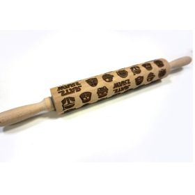 Rolling Pin Christmas Embossing (Option: 2style 43cm)
