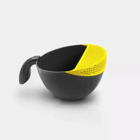 Colorful Strainer With Handle (Option: Yellow)