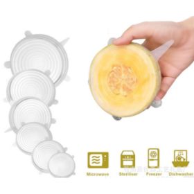 6-piece stretch siliconecover (Option: White-4 Set)